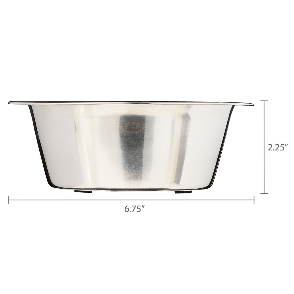 (2 Pack)  Stainless Steel Dog Bowl with Paws for Medium Sized Dogs