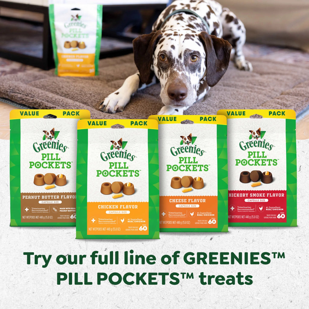 Pill Pockets for Dogs Hickory Smoke Large, Capsule Size Soft Dog Treats, 7.9 Oz (30 Pk)