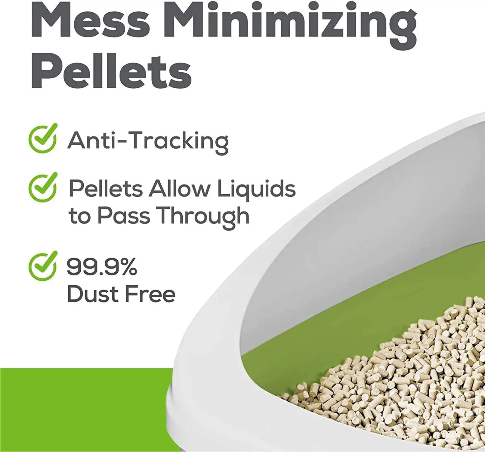 (4 Pack)  Tidy Cats Breeze Unscented 99.9 Percent Dust Free, Multi Cat, Zeolite Pellet Cat Litter Refill