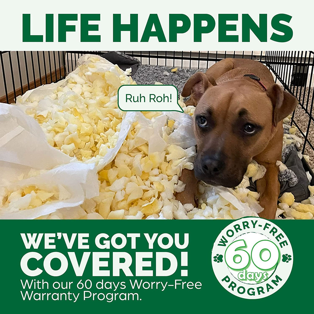 Cooling Gel Dog Bed for Large Dogs W/ Removable Bolsters & Washable Cover, for Dogs up to 95 Lbs - Plush & Suede Sofa - Clay, Jumbo/Xl