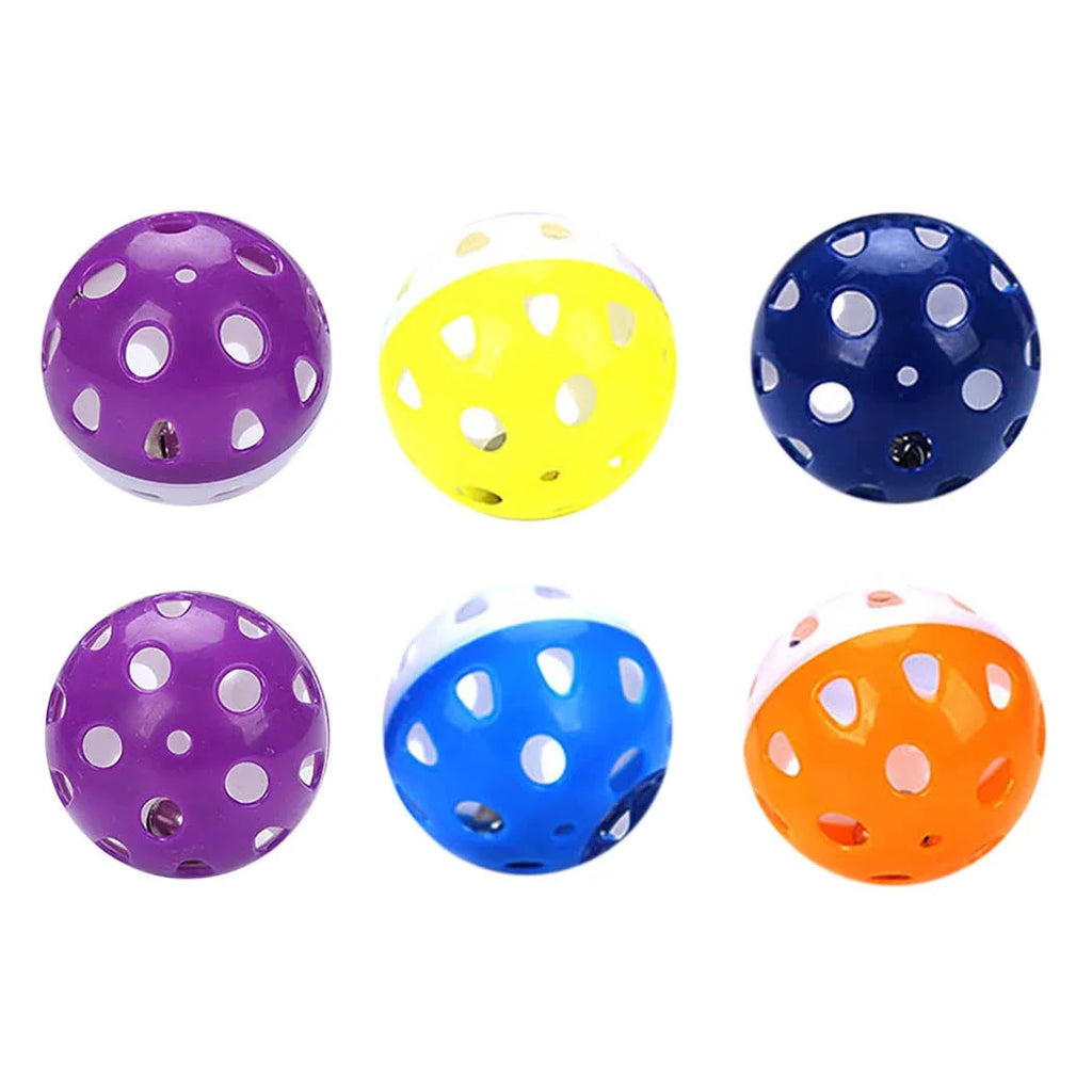 6PCS Cat Toy Bell Ball Interactive Pet Playing Toy for Kitten Cat