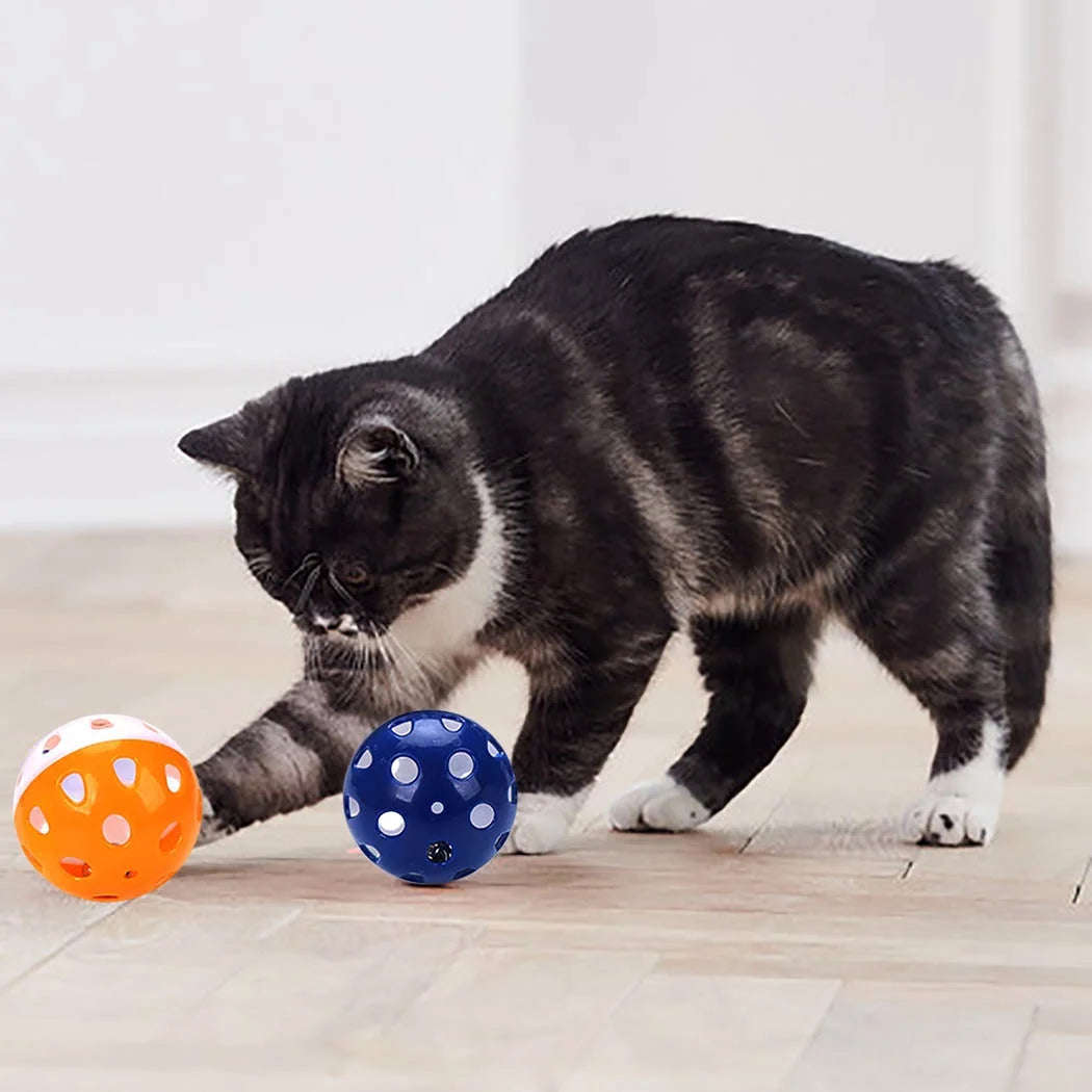 6PCS Cat Toy Bell Ball Interactive Pet Playing Toy for Kitten Cat
